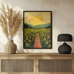 Sunflower Plantation Poster