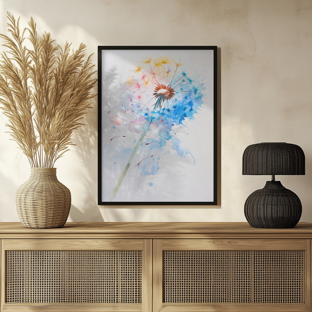 Abstract Dandelion Poster