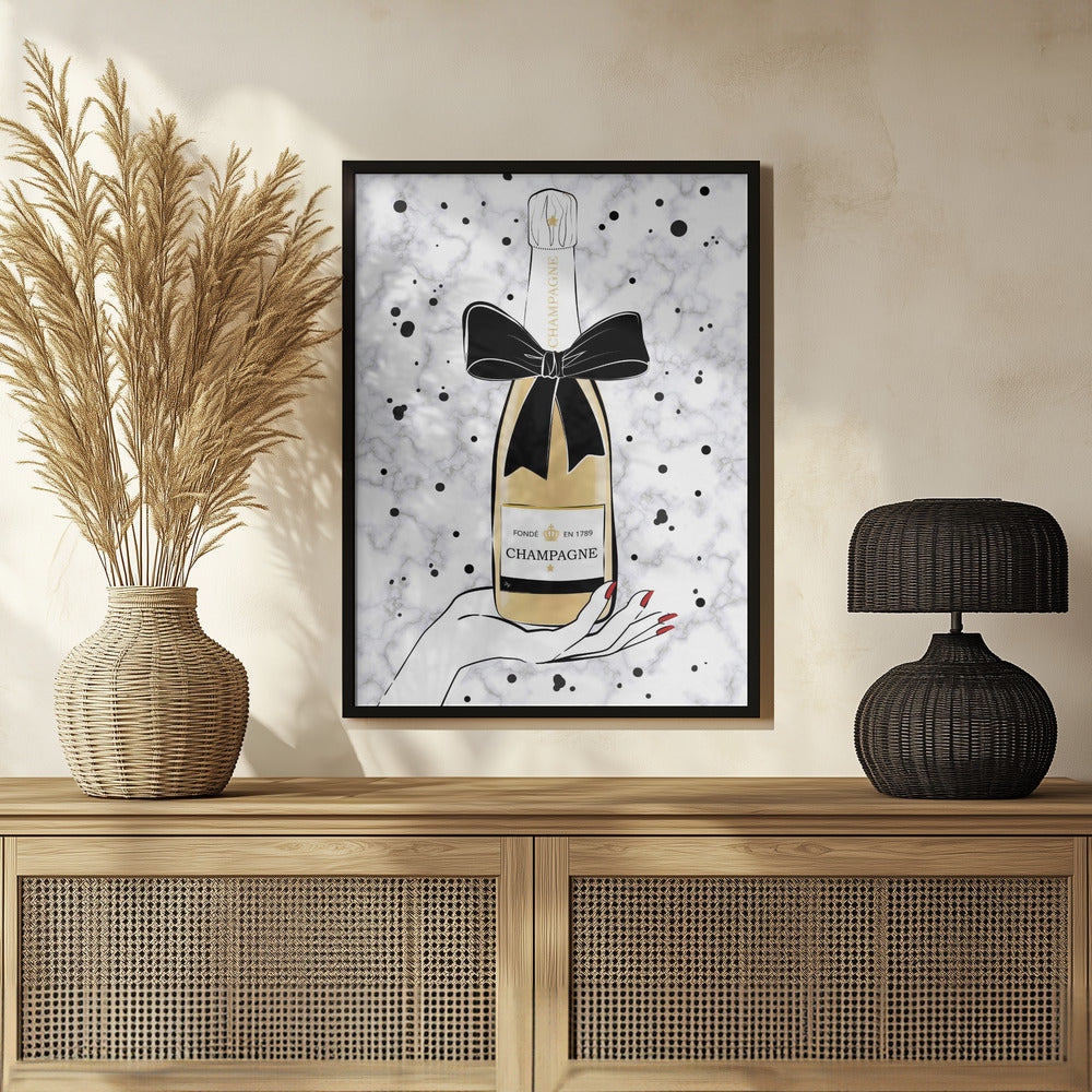 Holding Champagne Poster