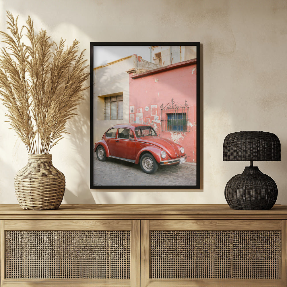 Volskwagen Beetle in Oaxaca Poster