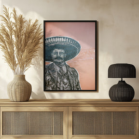 Mexican wall art in Oaxaca Poster