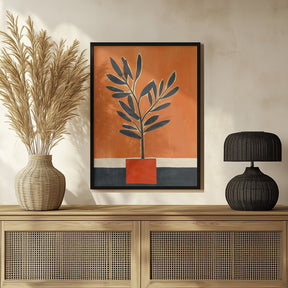 Orange Plant Poster