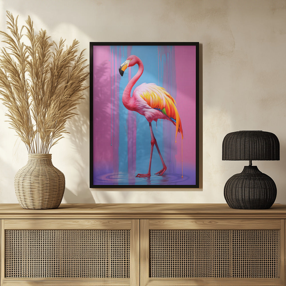 Flamingo Pop Art Poster