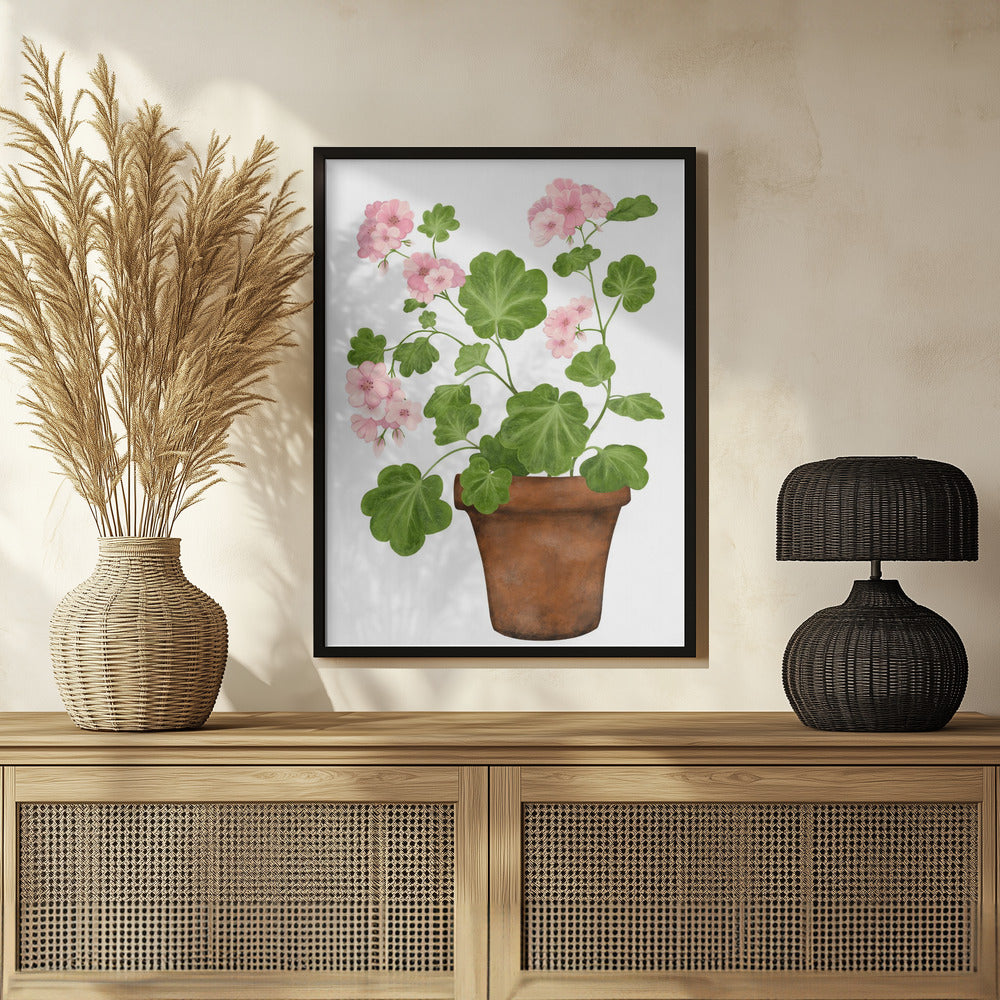 Pink Geranium Poster