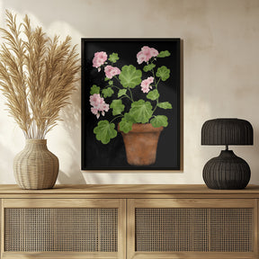 Pink Geranium Poster