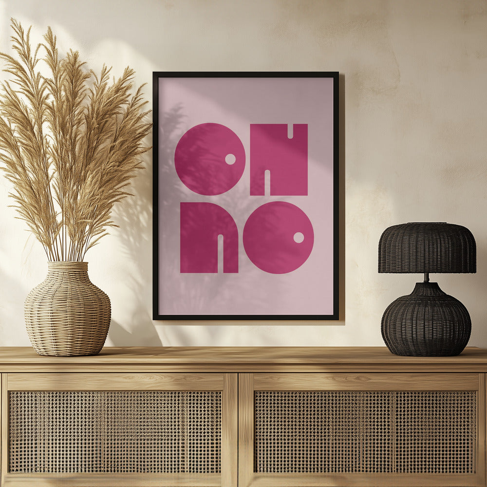 Oh No  Pink Cerry Pink.psdratio 3x4 Print By Bohonewart Poster