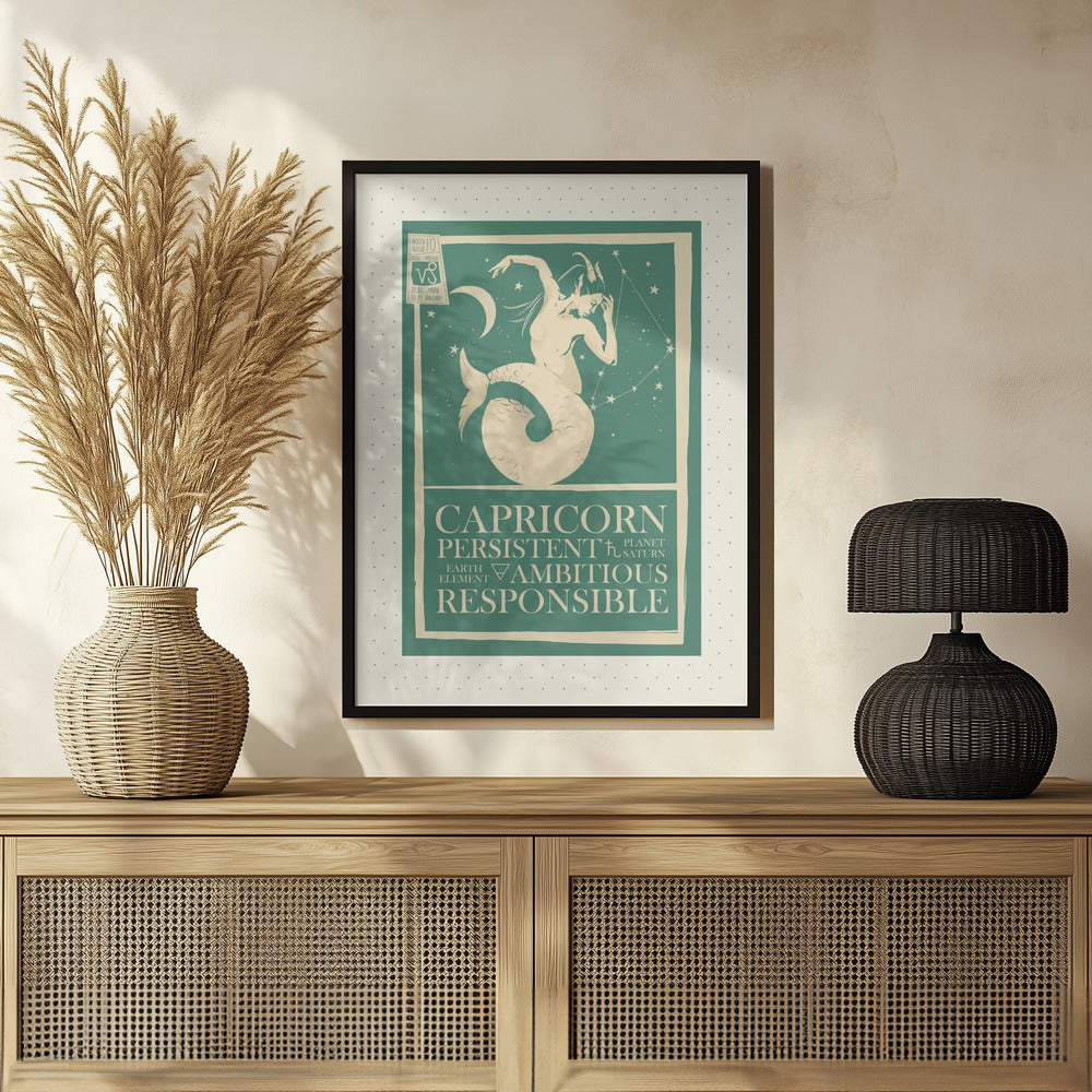 Capricorn Zodiac Poster Poster