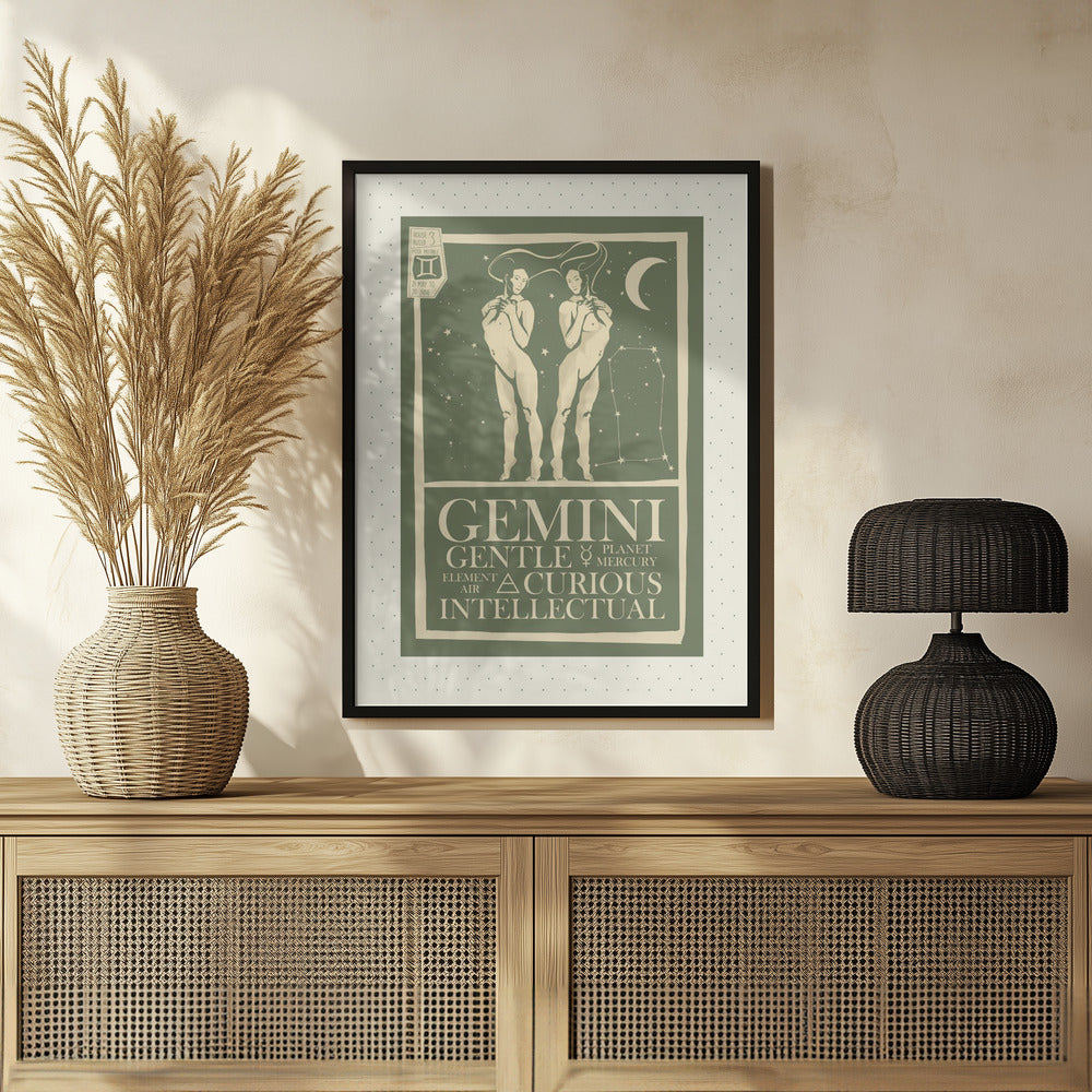 Gemini Zodiac Poster Poster