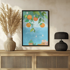 Amalfi Oranges Poster