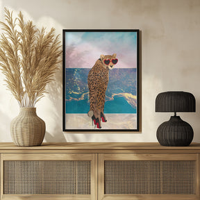 Cheetah on holiday Poster