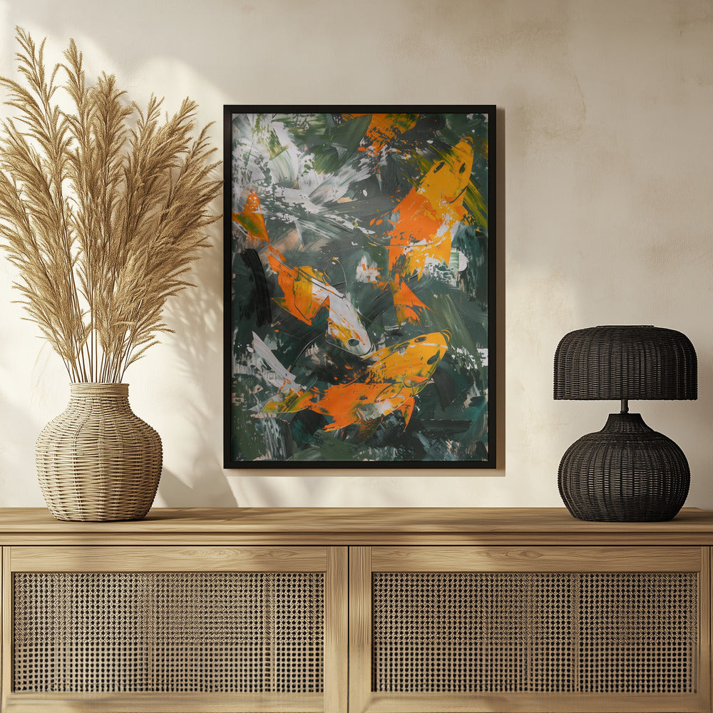 The Abstract Fishes Poster