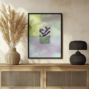 Watercolor abstract composition 8 Poster