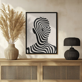 Striped Man Poster