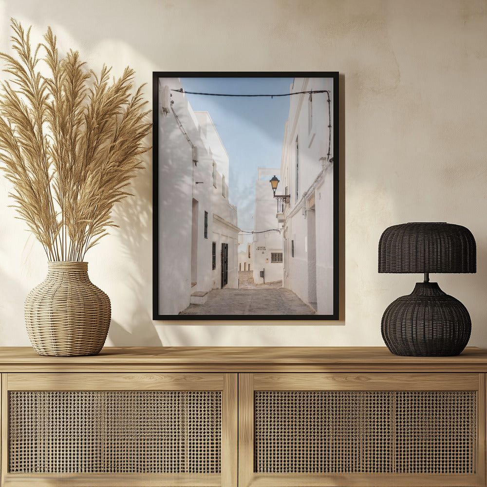 The White town of Vejer de La Frontera Poster