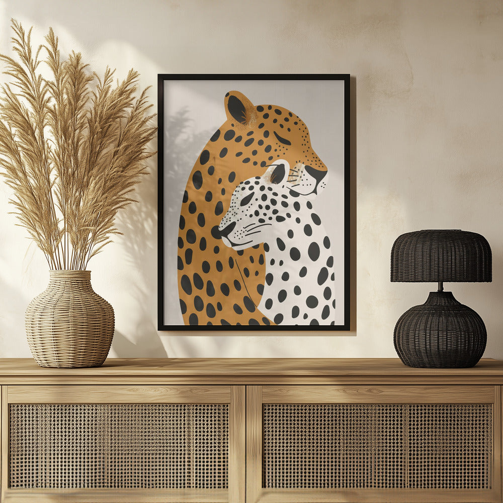 Leopard Mom Poster