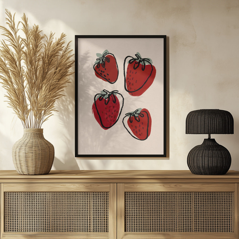 Strawberries Poster