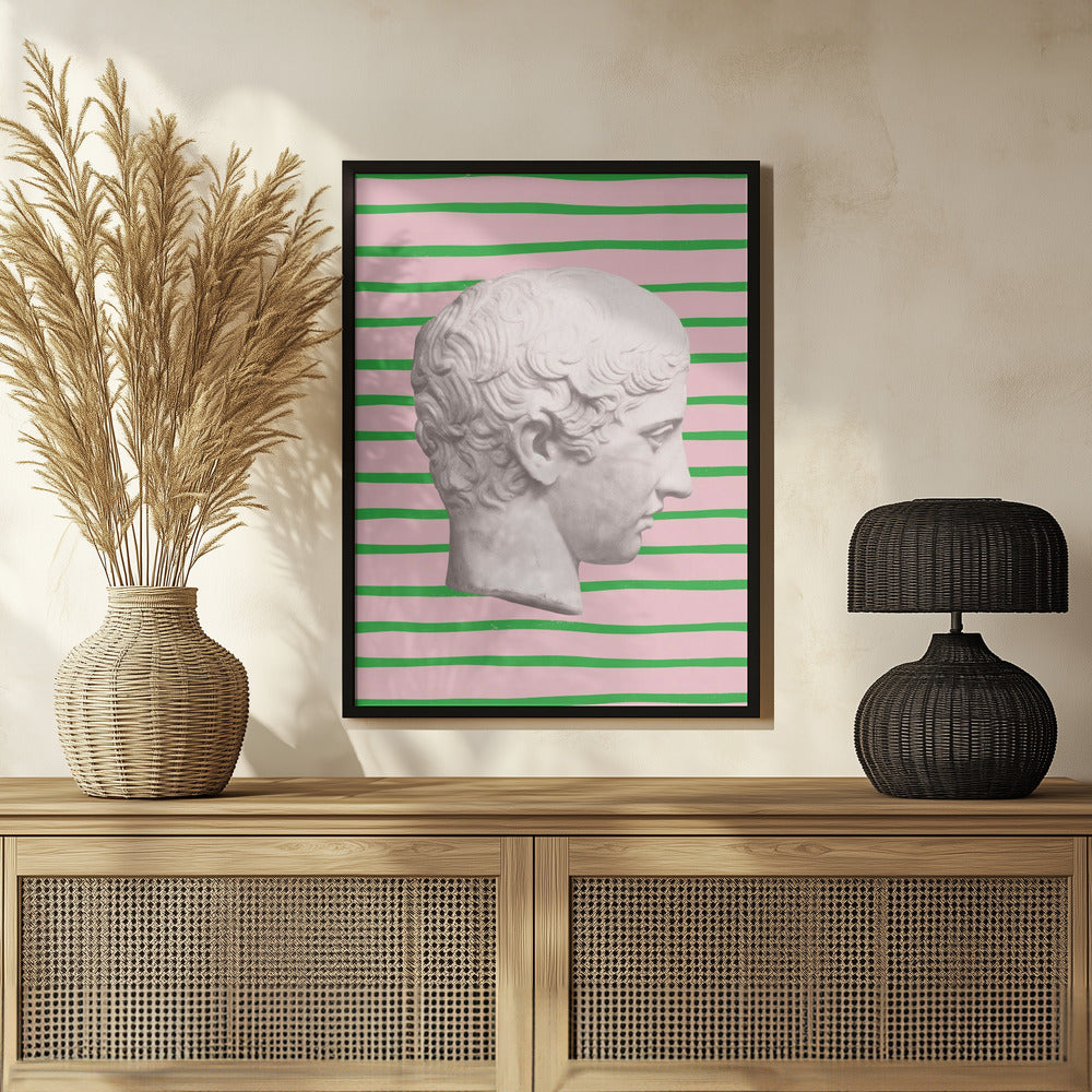 Ancientstatuestripes Ratio2x3 Poster