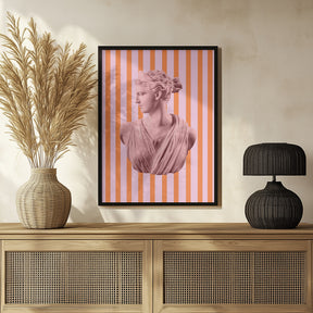 Artemispinkorangestripes Ratio2x3 Poster