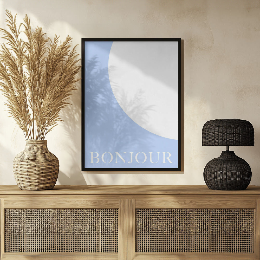 Bonjourblueandwhite Ratio2x3 Poster