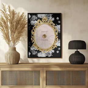 Champagnedarkfloral Ratio2x3 Poster