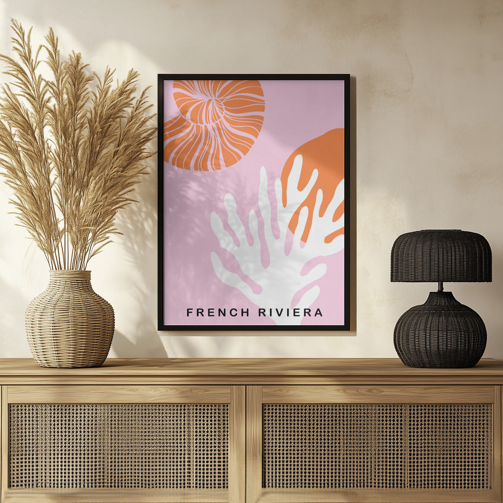 Rivierapinkorange Ratioiso Poster