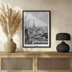 Pariseiffeltowerbw1 Size24x36 Poster