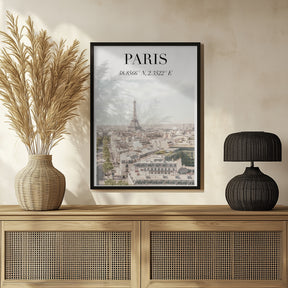 Minimalistpariscolour Ratioiso Poster