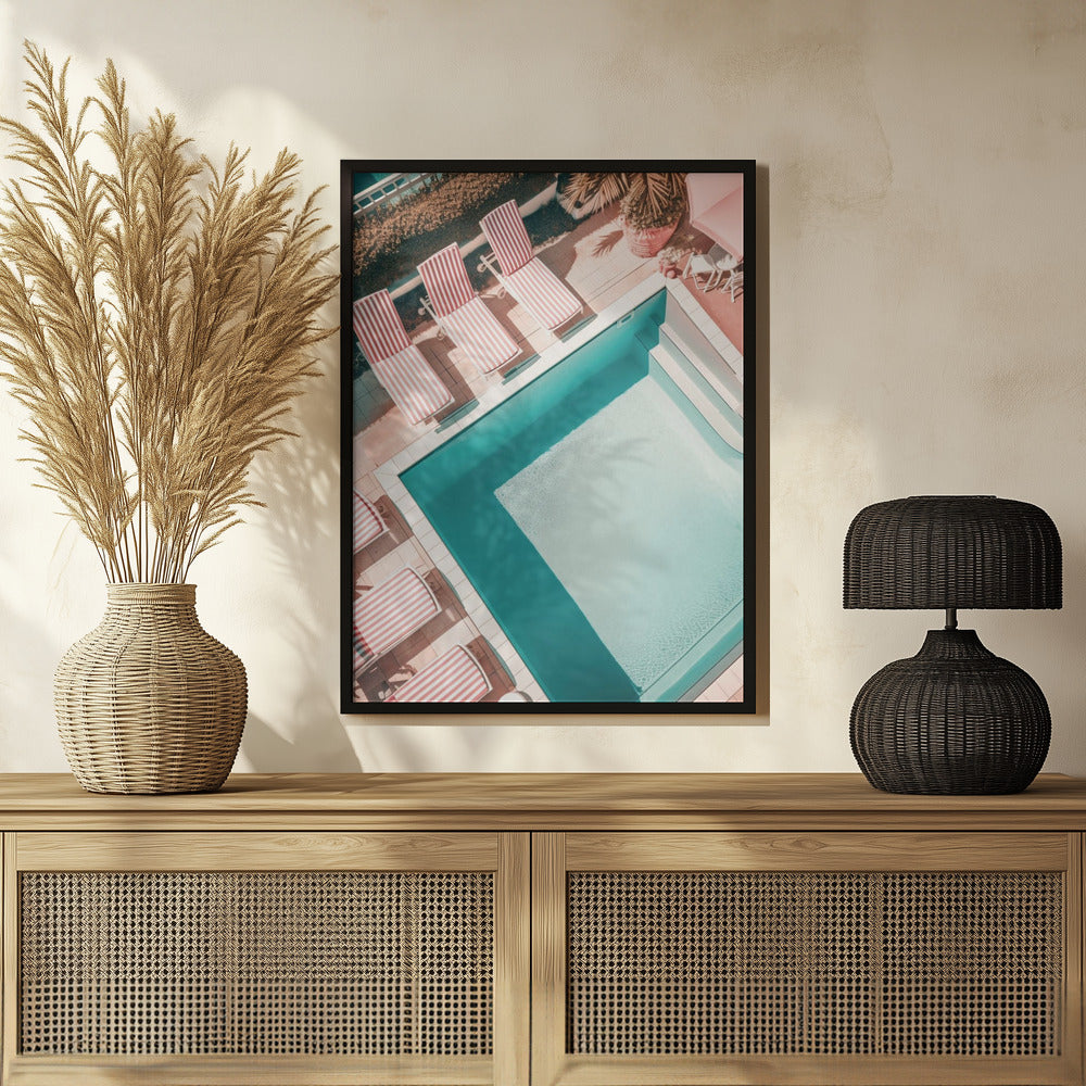 Redwhitestripedpool Ratio2x3 Poster