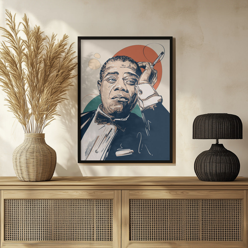 Louis Armstrong Portrait Poster