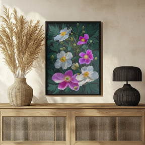 Anemone Flowers Poster