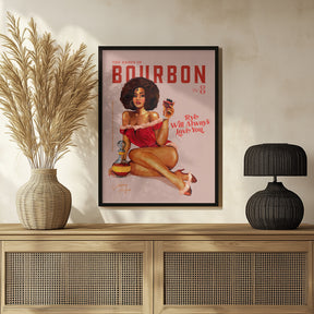 Babes of Bourbon Vol 8 Vintage Pinup Girl With Afro Poster