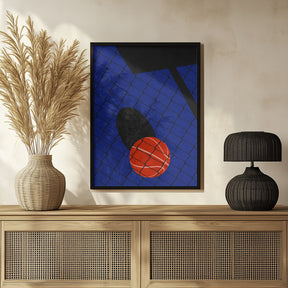 Backjard Basketball Court Poster