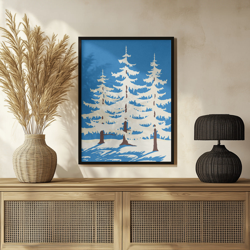 Harz Winter Trees Poster