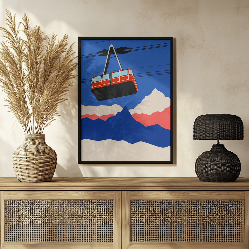 Ski Mountains Poster