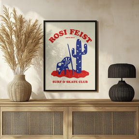 Rosi Feist Surf & Skate Club Poster