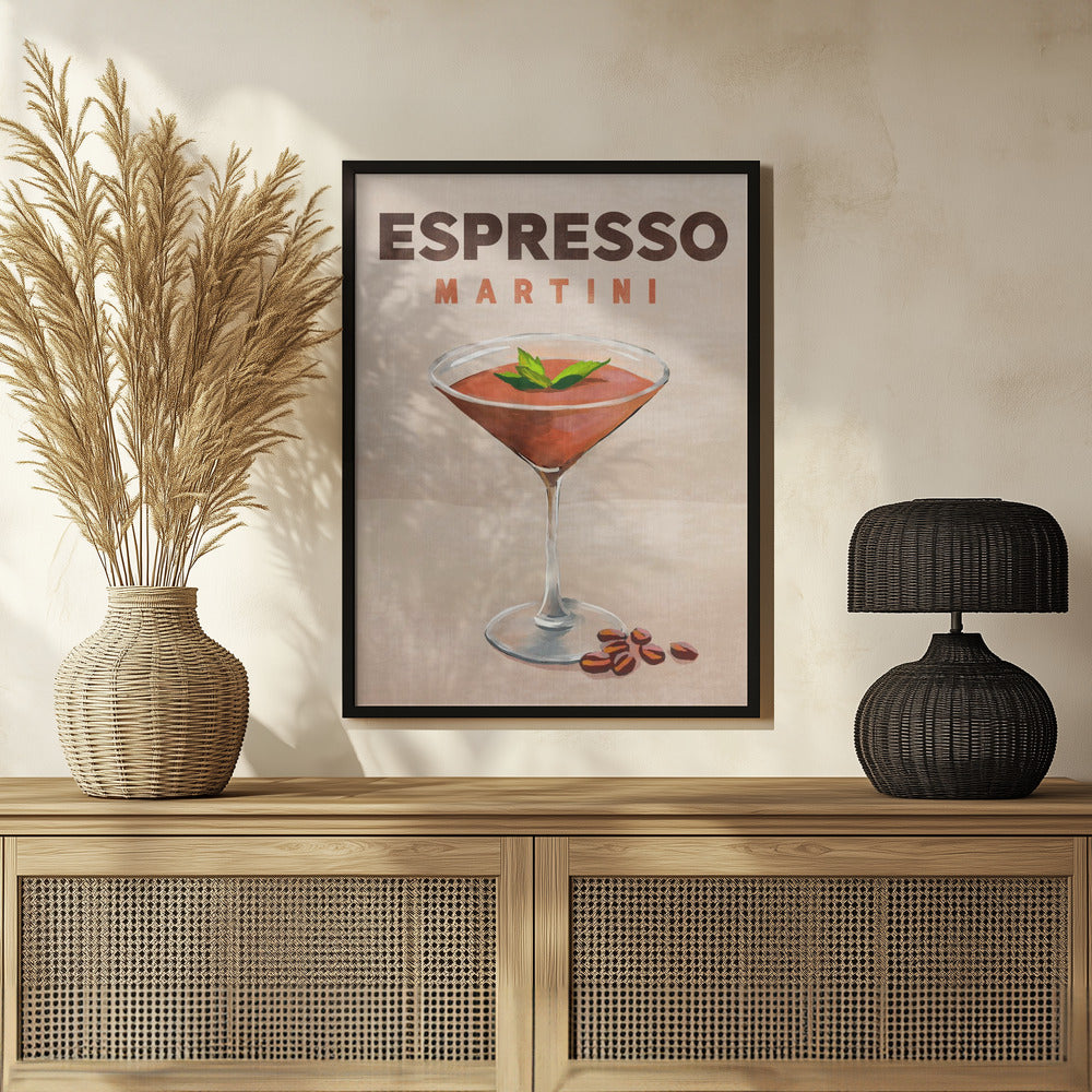 Espresso Martini Cocktail Bar Decor Poster