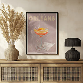 New Orleans Cocktail Travel Poster Poster