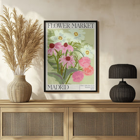 Madrid Flower Market Poster