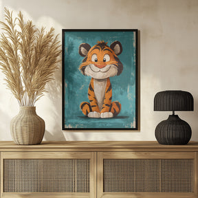 Happy Tiger Poster