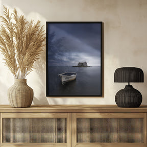 Serene Boat Poster