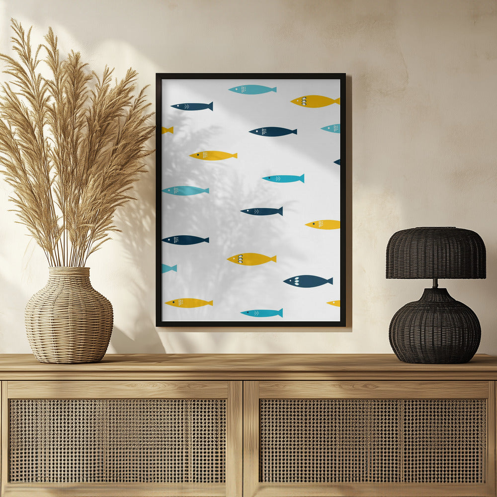 Colorful Sardines Poster