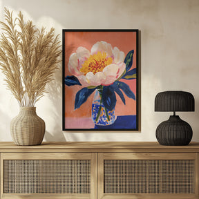 Blooming Peony Poster