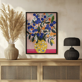 Blueberriesbouquet Poster