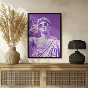 Greek Statue Cheers Poster