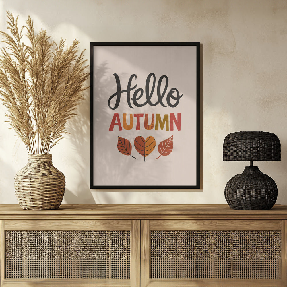 Hello Autumn Poster