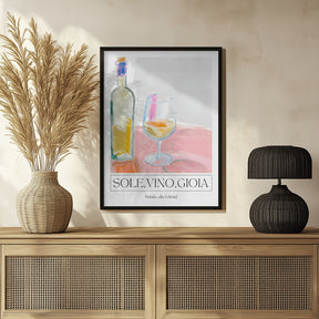 Sole, vino, gioia Poster