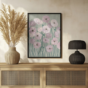 Light Poppies Poster