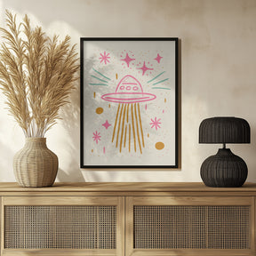 Pastel UFO Poster