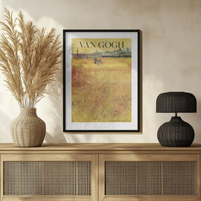 Wheat Field With View of Arles (1888) Poster