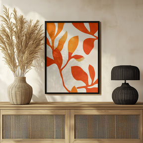 Orange Leafs Poster